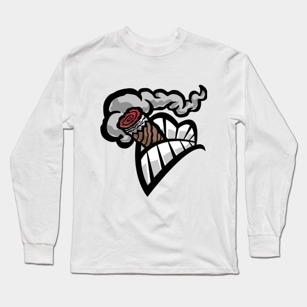 Cigarette mouth Long Sleeve T-Shirt by CRAZYMAN